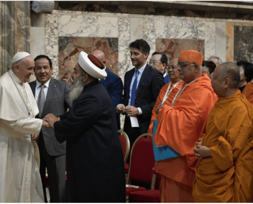Pope Francis at Interfaith Gathering at the Vatican